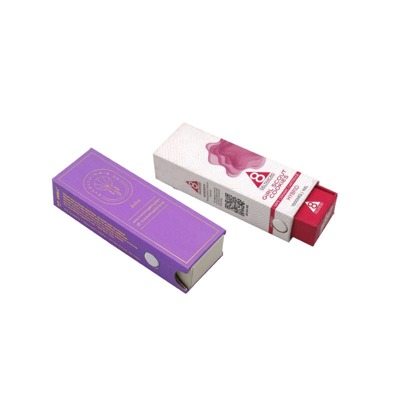 Wholesale Child-Resistant Cardboard Paper Box Popular Folded Design with Embossed Logo Recycled Materials Matt Lamination