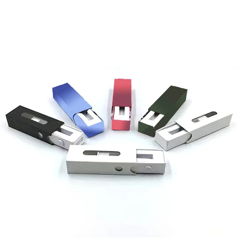 Customizable Child-Resistant Sliding Paper Packaging Box Newest Cartridge Design with Embossing & Matt Lamination