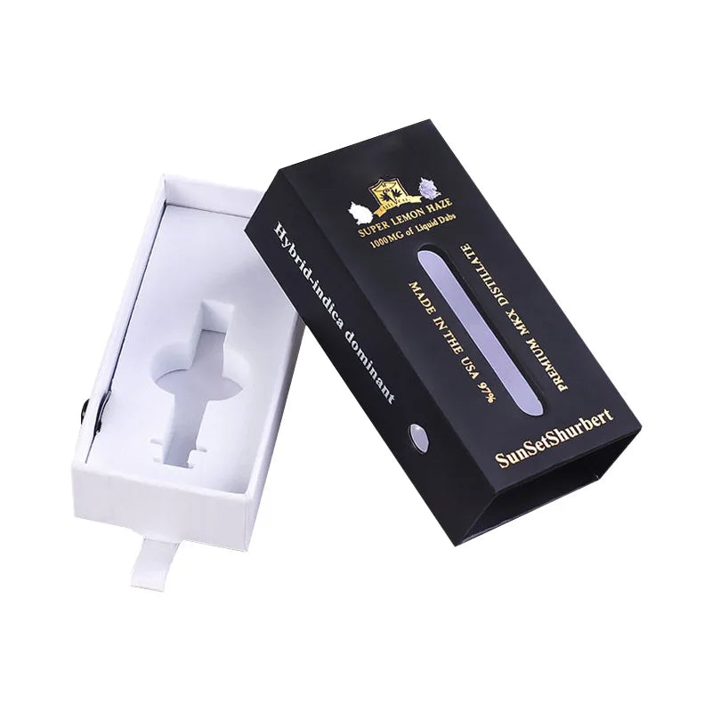 Custom Pre-Roll Packaging Box Professional Design Child Proof Feature Recycled Materials Embossed Matt Laminated Paper Packaging