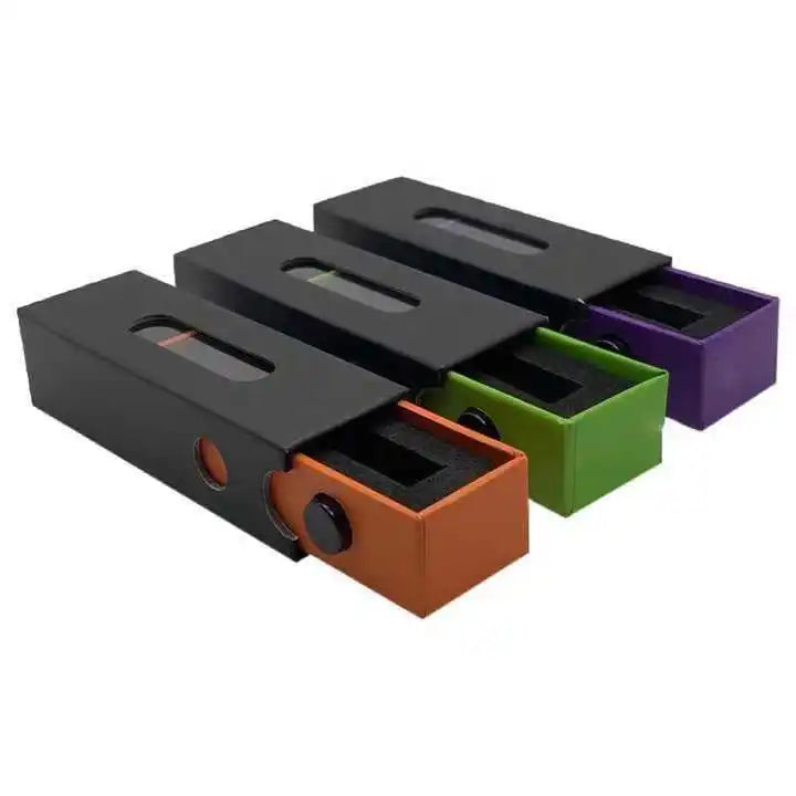 Customized 1 Gram Cart Paper Box Child-Proof Sliding Cartridge Resistant Packaging with Embossing and Matt Lamination