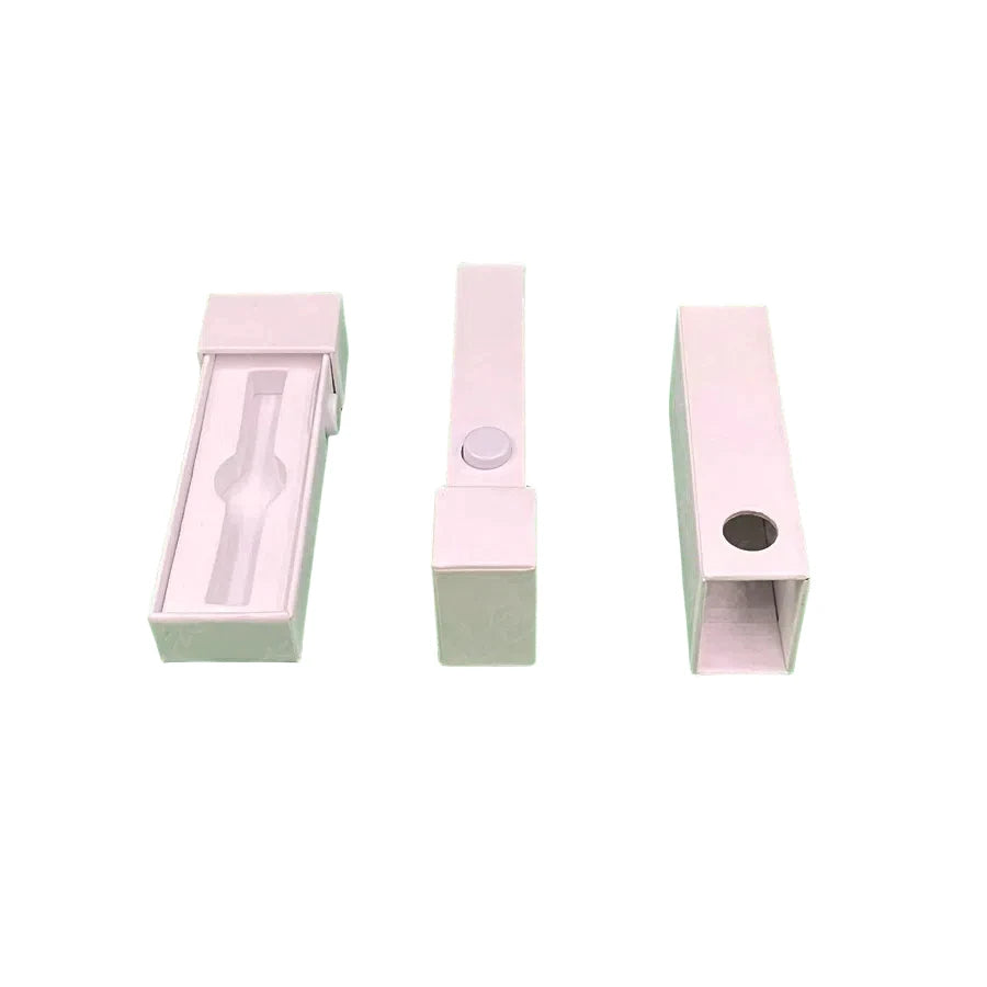 Premium Custom Paper Box Child-Resistant Roll Drawer Packaging Pre-Pure White Childproof UV Coating Embossing Matt Lamination