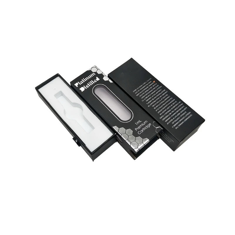 Custom Child-Proof Packaging Cartridge Box with UV Coating Embossing Matt Lamination Made from Recycled Materials