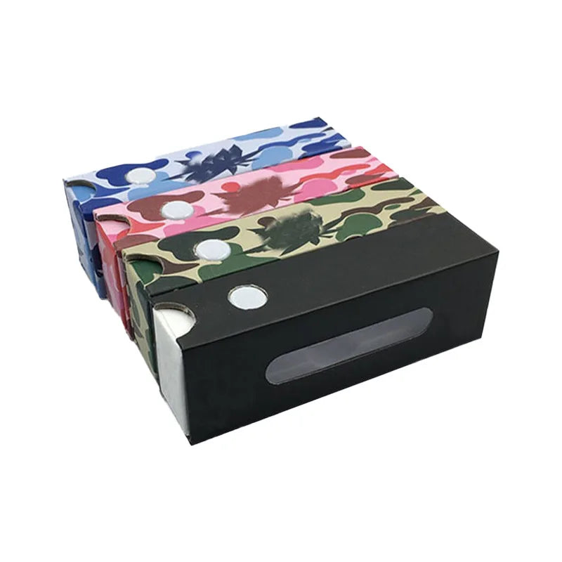 Customizable Small White Kraft Paper Box Child Resistant UV Coating Embossing Matt Lamination Photo Frames Recycled Materials