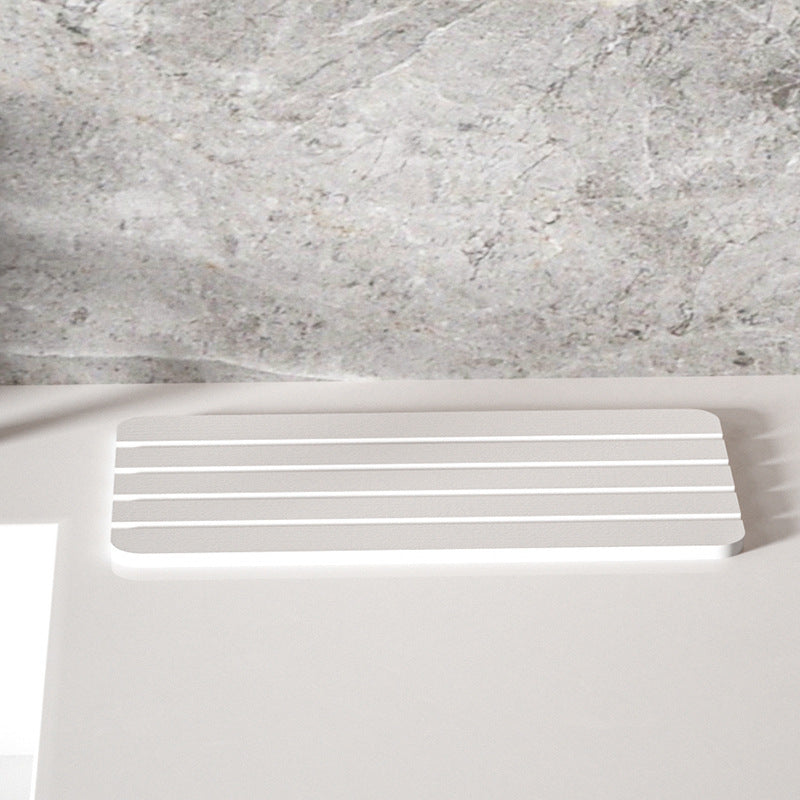 Stone tray Diatomite wash Cross-border tableware Countertop bathroom Amazon bamboo tray pad drying suction drain