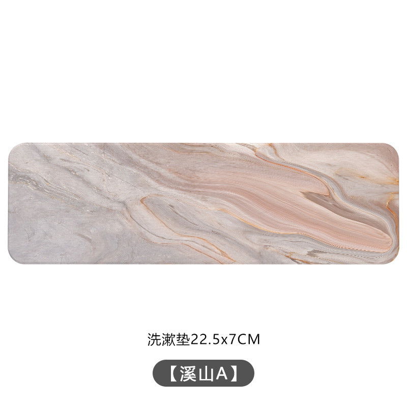 Algae mud absorbent toothbrush thermal insulation cup pattern teacup mud pad mouthwash coaster marble washstand diatom household pad