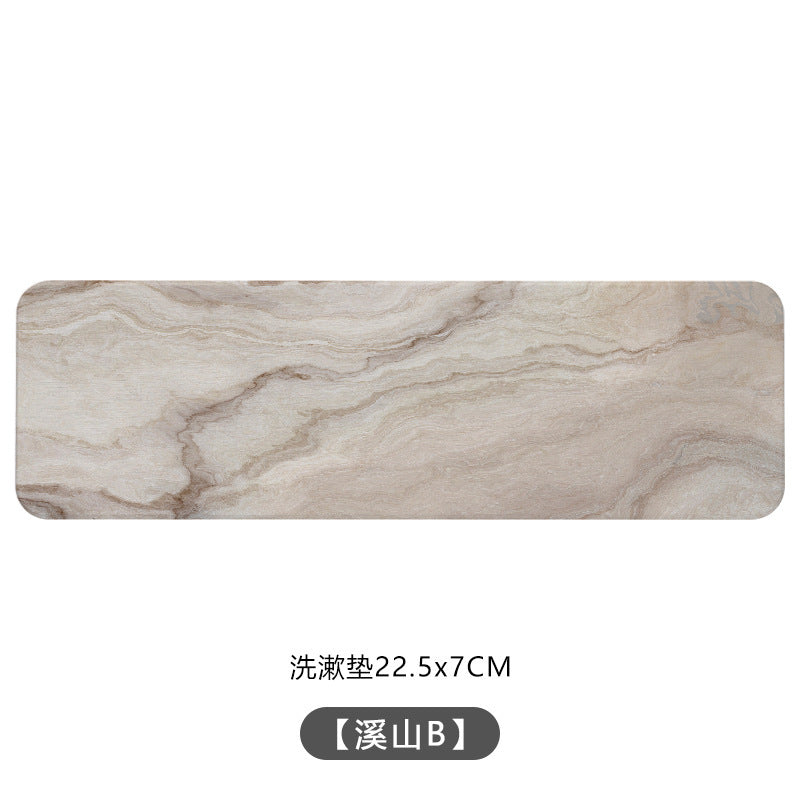 Algae mud absorbent toothbrush thermal insulation cup pattern teacup mud pad mouthwash coaster marble washstand diatom household pad