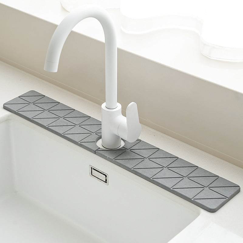 Mat Absorbent splash-proof stone cross-border pool drying mat Hard sink faucet drain Diatomite new mat