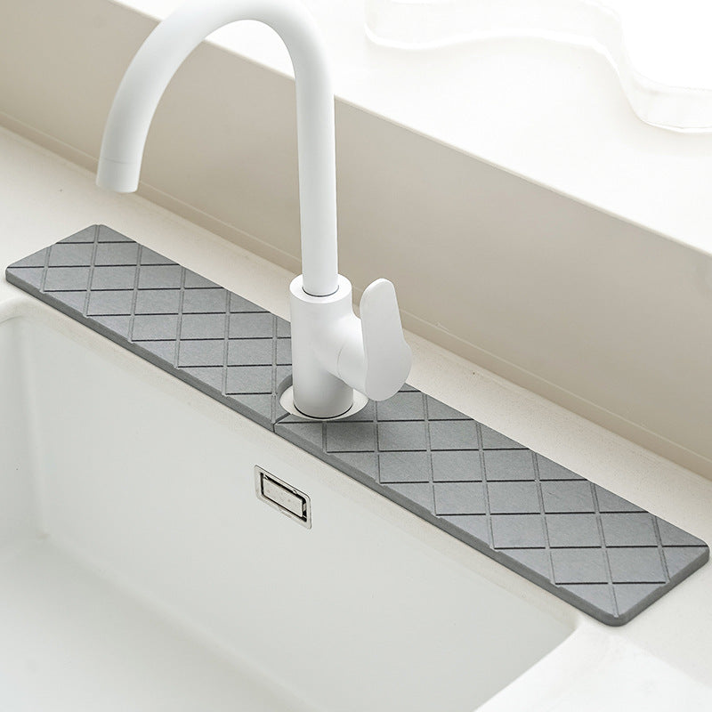 Mat Absorbent splash-proof stone cross-border pool drying mat Hard sink faucet drain Diatomite new mat