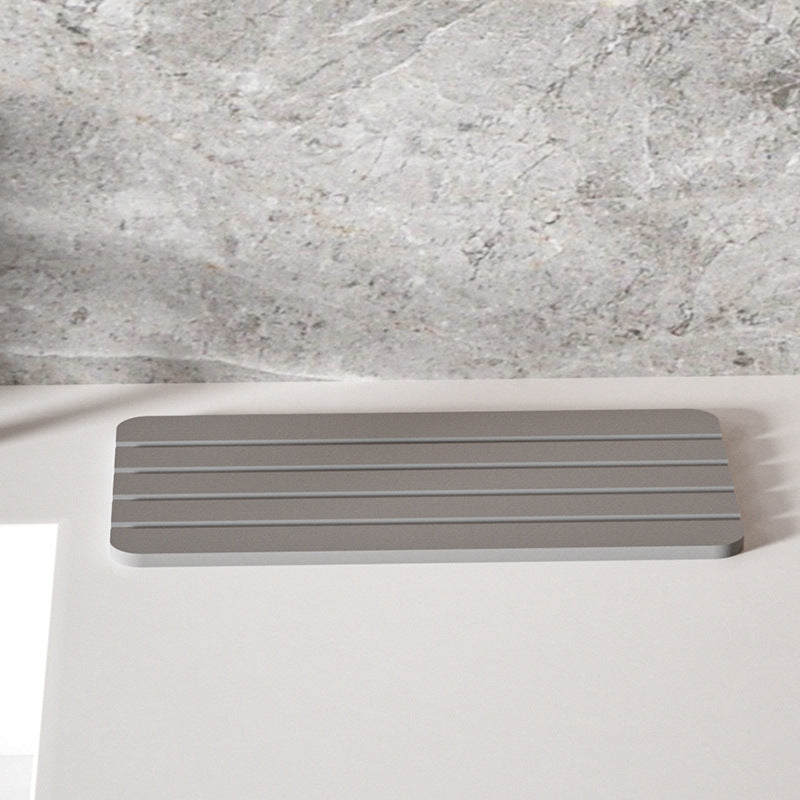 Stone tray Diatomite wash Cross-border tableware Countertop bathroom Amazon bamboo tray pad drying suction drain