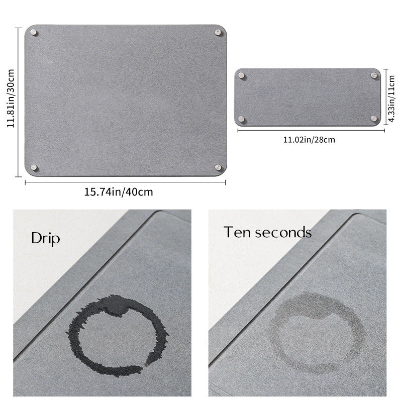 Mat Amazon Drain Drying Set Bathroom Mat Coaster Instant Combination Absorbent Wash Cross-border Diatomaceous Earth Mat