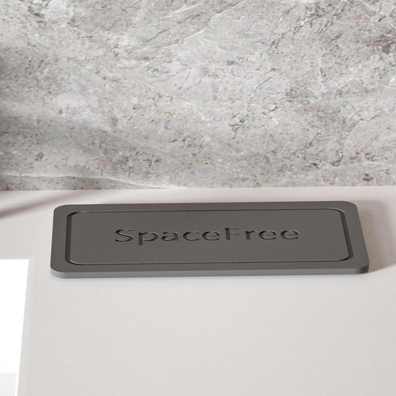 Stone tray Diatomite wash Cross-border tableware Countertop bathroom Amazon bamboo tray pad drying suction drain