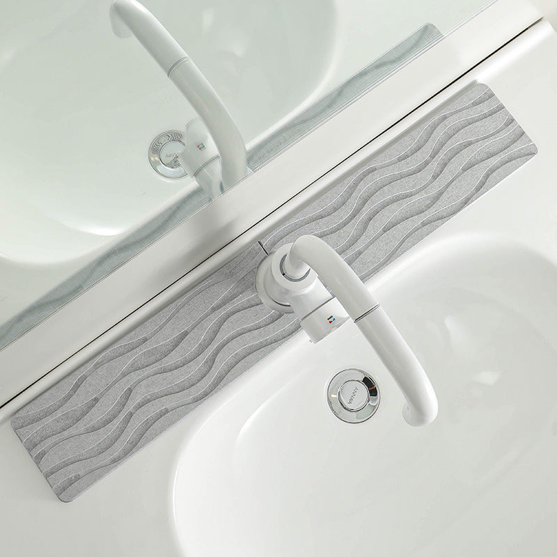 faucet mat kitchen mud diatom countertop