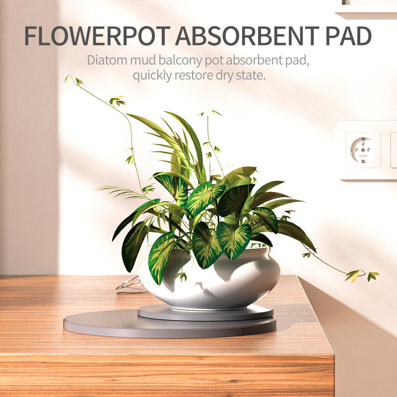 Absorbent non-slip diatom mat, Amazon diatomite mat, quick-drying diatomaceous earth plant pot mat