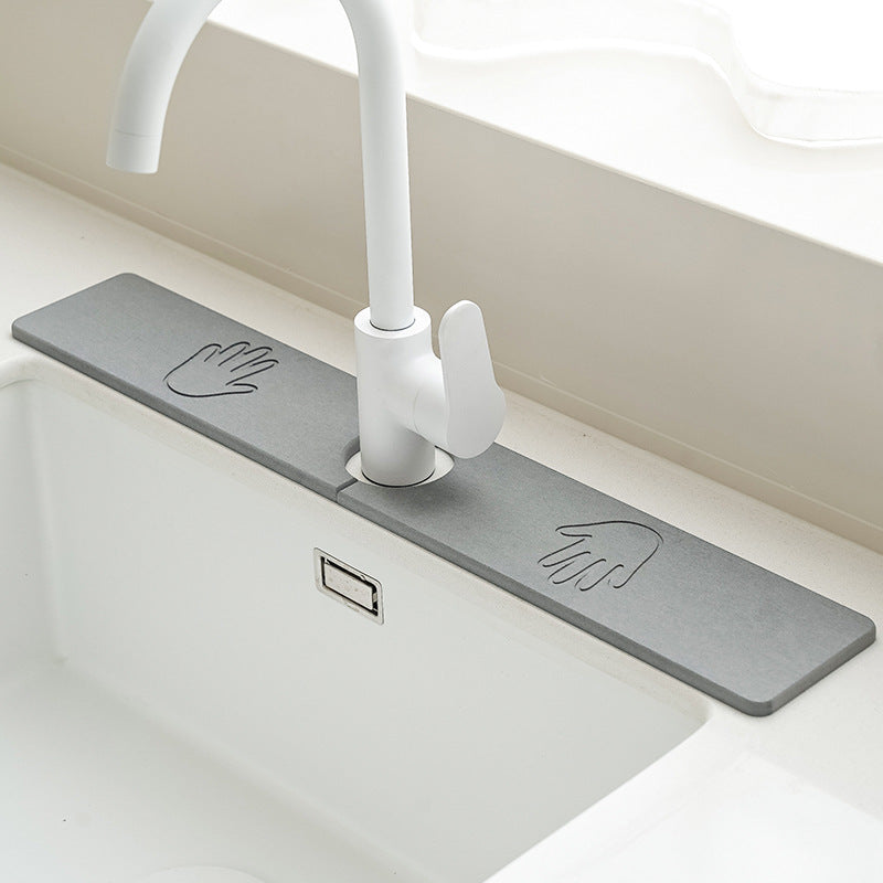Mat Absorbent splash-proof stone cross-border pool drying mat Hard sink faucet drain Diatomite new mat