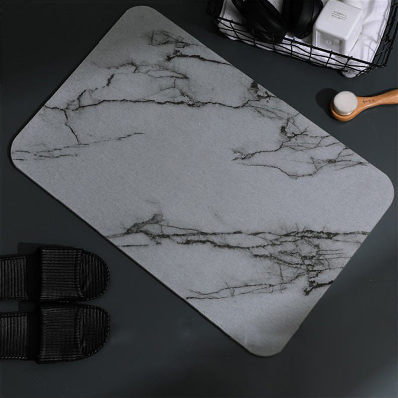 Diatomite bathroom drying mat, bathroom muddy floor mat, cross-border kitchen draining quick-drying hard diatomaceous earth foot mat