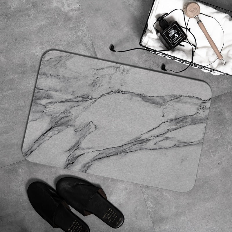 Diatomite bathroom drying mat, bathroom muddy floor mat, cross-border kitchen draining quick-drying hard diatomaceous earth foot mat