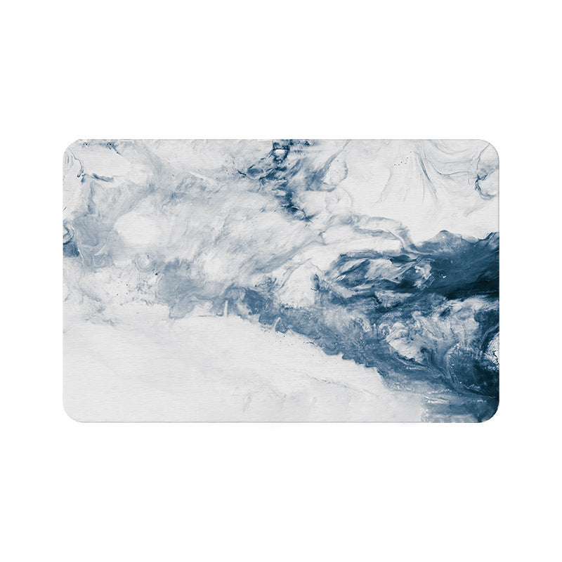 Diatomite absorbent marble mat simple bathroom stone non-slip stone bathroom bath