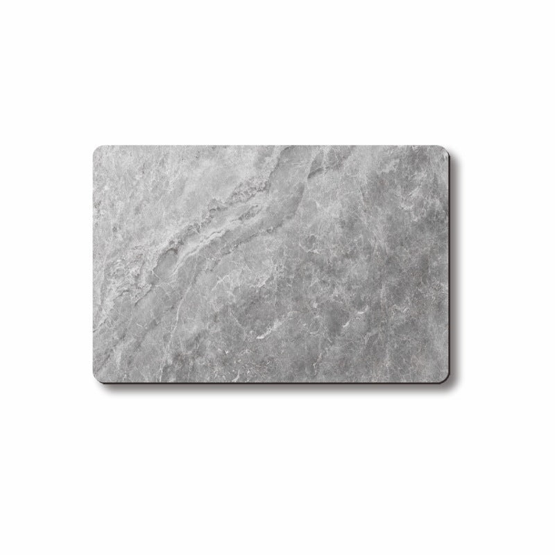 Leather toilet anti-slip mat diatom water-absorbing ecological foot mat bathroom quick-drying door mat soft mud light luxury