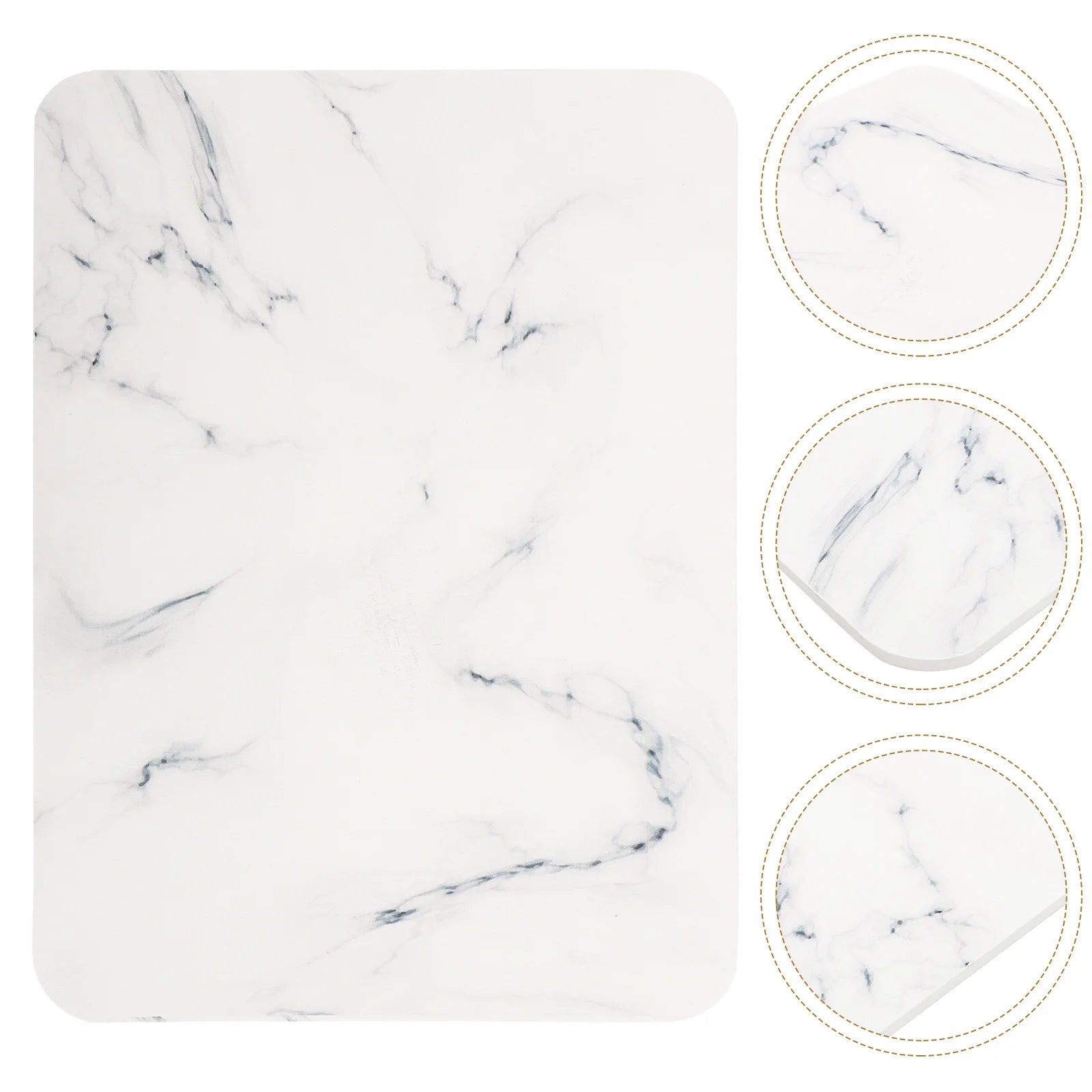 Premium Diatomite Dish Drying Mat Quick Absorption Heat Insulation Countertop Kitchen Stone Water Drain Pad Drying Cushion For