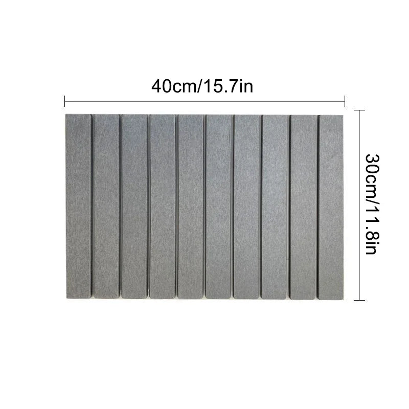 Stone Dish Drying Mat Super Absorbent Diatomaceous Earth Drying Mats Foldable Stone Dish Mat Kitchen Countertop Crockery Mat