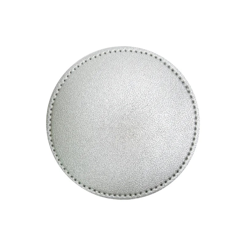 Inmos Faux Leather Coasters for Home Decor, Round Cup Pads, Tea and Water Cups, Coffee Mats, Dish Drying, Nordic