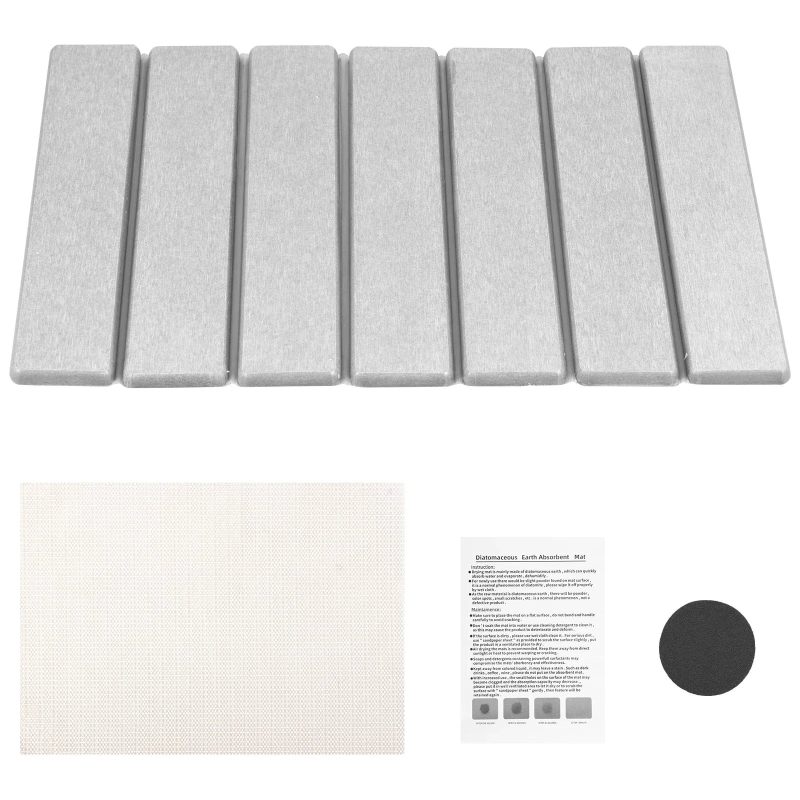 Stone Dish Drying Mat Large Stone Dish Drying Mats for Kitchen Counter Quick Dry Collapsible Dish Drying Mat Eco-Friendly