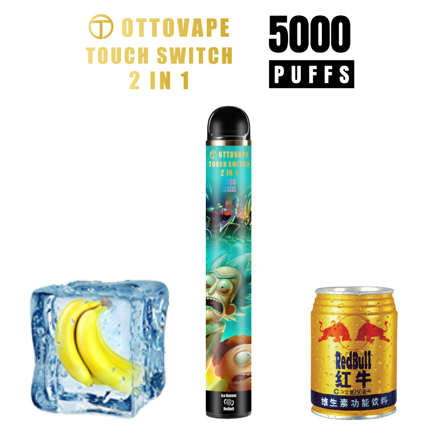 Fast Dilivery Ottovape 14ml of E-Liquid 2 in 1 Cigarettes Disposable Vape 5000puffs Double Flavors Disposable Vape Pen