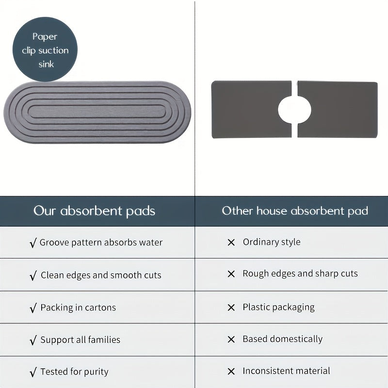 Diatomaceous Earth Material Featuring a Quick-Drying, Hard Absorbent Stone Tray with Grooves, Ideal for Use in Kitchens, Bathrooms, And for Placing Toiletries Or Potted Plants