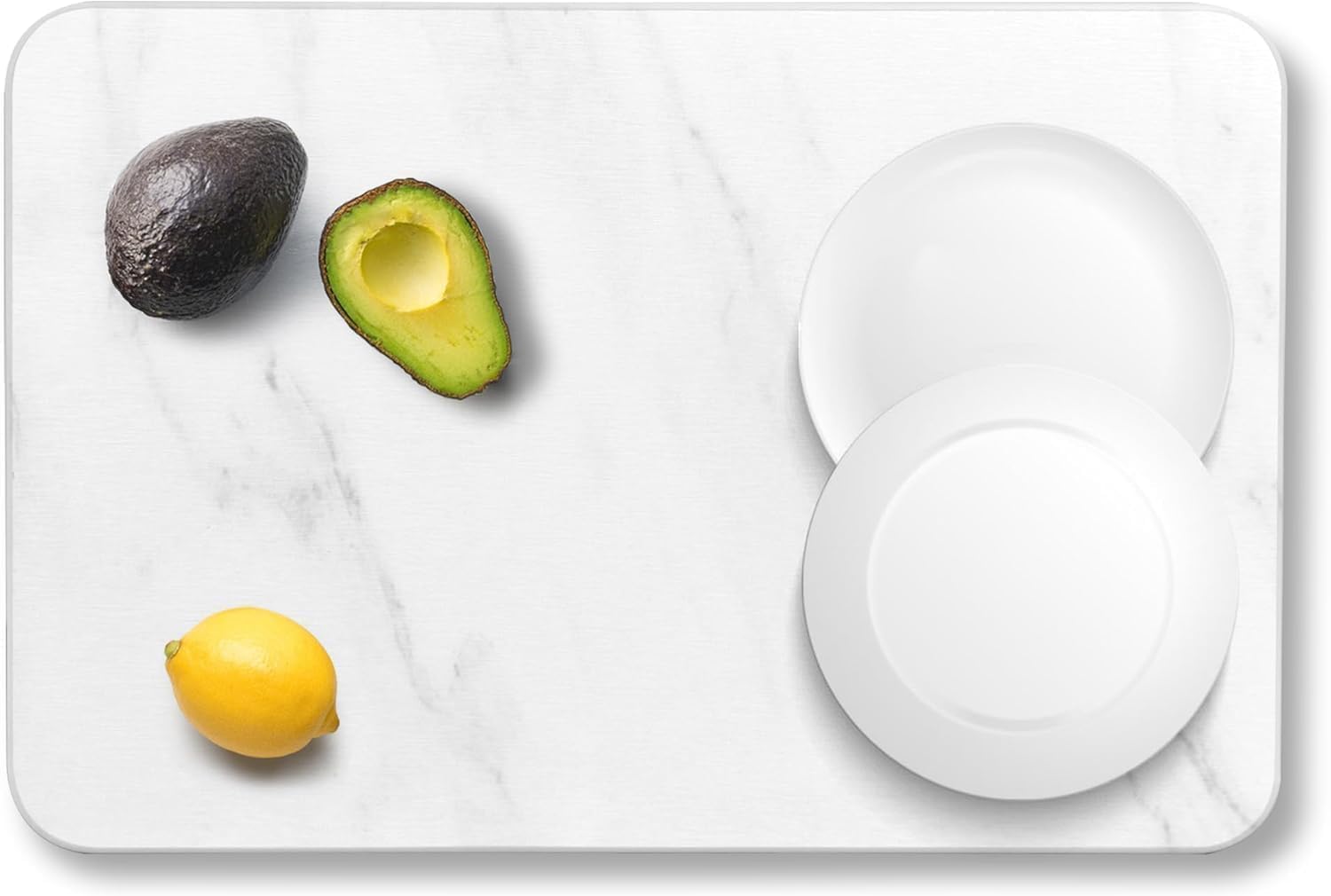 Large Stone Dish Drying Mats for Kitchen Counter, 24"(L)×16"(W) Collapsible Quick Dry Dish Drying Mat, Eco-Friendly Absorbent Diatomaceous Earth Mat for Dishes Bottles Cups, Match Any Countertop