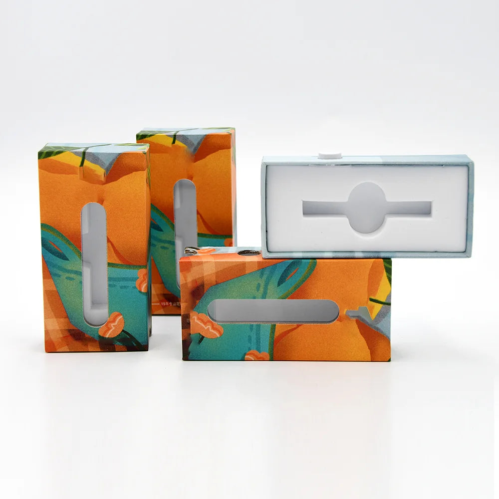 Manufacturer Custom Logo Recyclable Folding Cartridge Packaging Box Child Resistant Features Embossed Made Recycled Materials