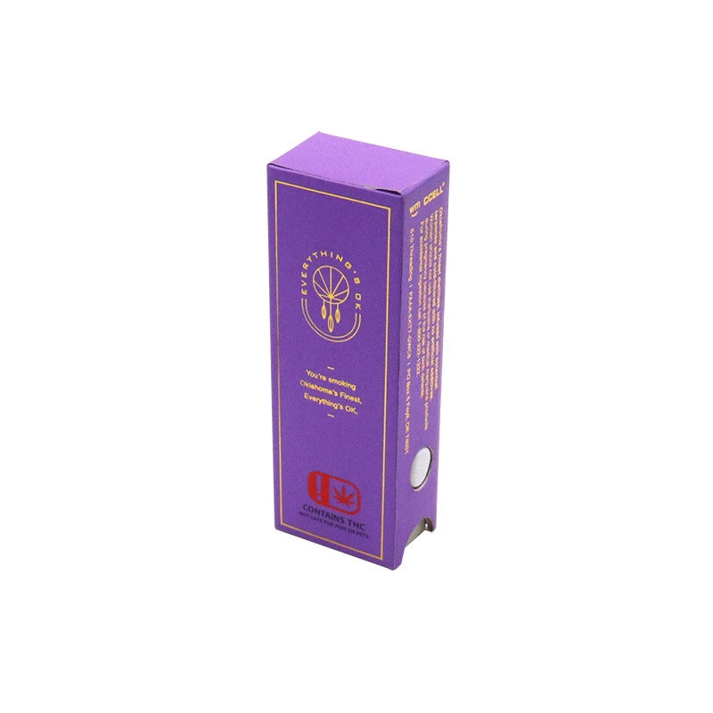 Child-Resistant Cartridge  Paper Packaging Boxes UV Coating & Matt Lamination Recycled Materials Embossed Design