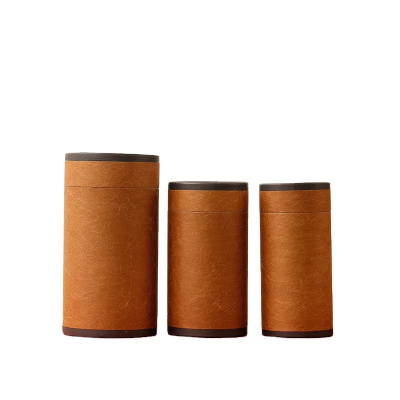 Wholesale Handmade Eco-Friendly Disposable Aluminum Tube Box Custom Food Grade Kraft Paper Airtight Packaging for Tea for