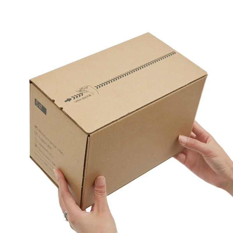 Custom 2mm Thick PET Corrugated Cardboard Gift Box for Socks Fur Self-Sealing Mailer Tear Strip Printed Logo Sponge Packaging