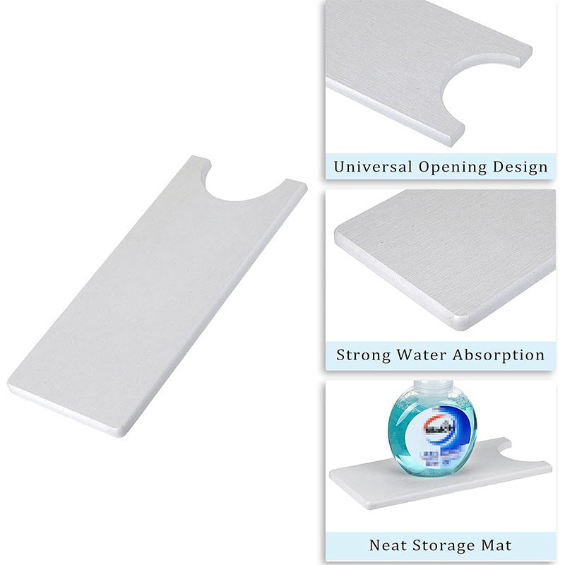 Diatomite faucet drying and splash-proof mat, quick-drying absorbent mat, cross-border cover, Amazon kitchen sink faucet mat