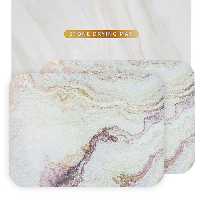 Kitchen Mat Mat Drying Mat Counter Set 2 Countertop Mat Plate Parts Diatomite Cross-border Hard Stone Plate Drain
