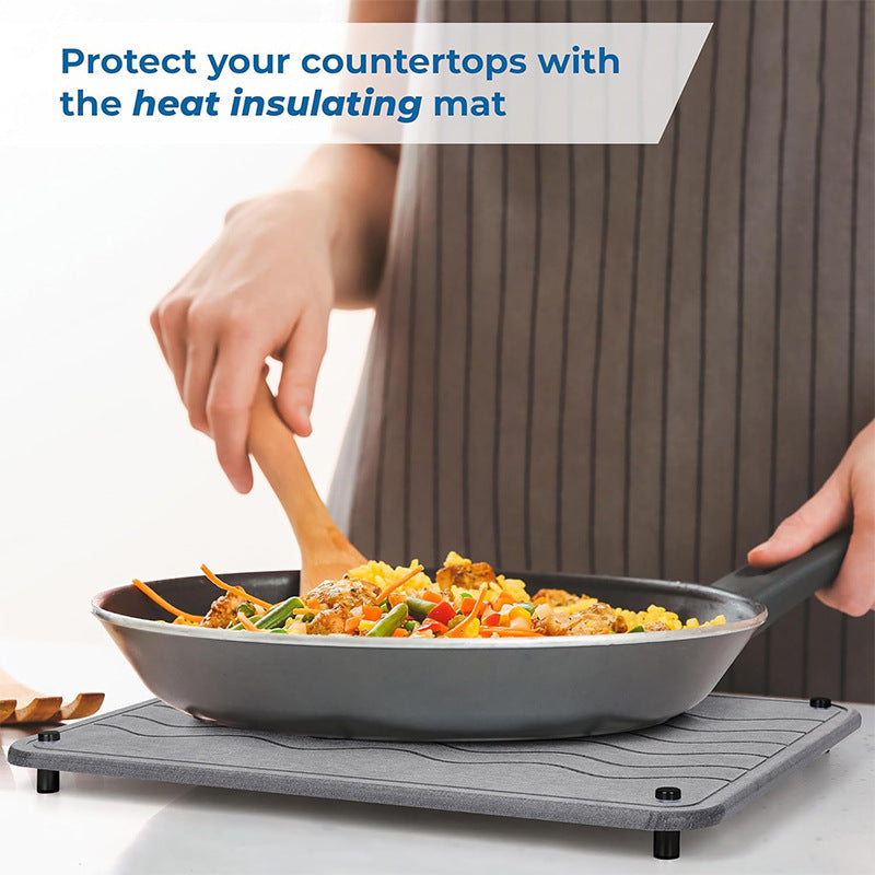 Table tray, hard board, instant water absorption, kitchen pad, washing and draining, quick drying pad, drainage pad, diatomaceous earth pad, dinner plate.