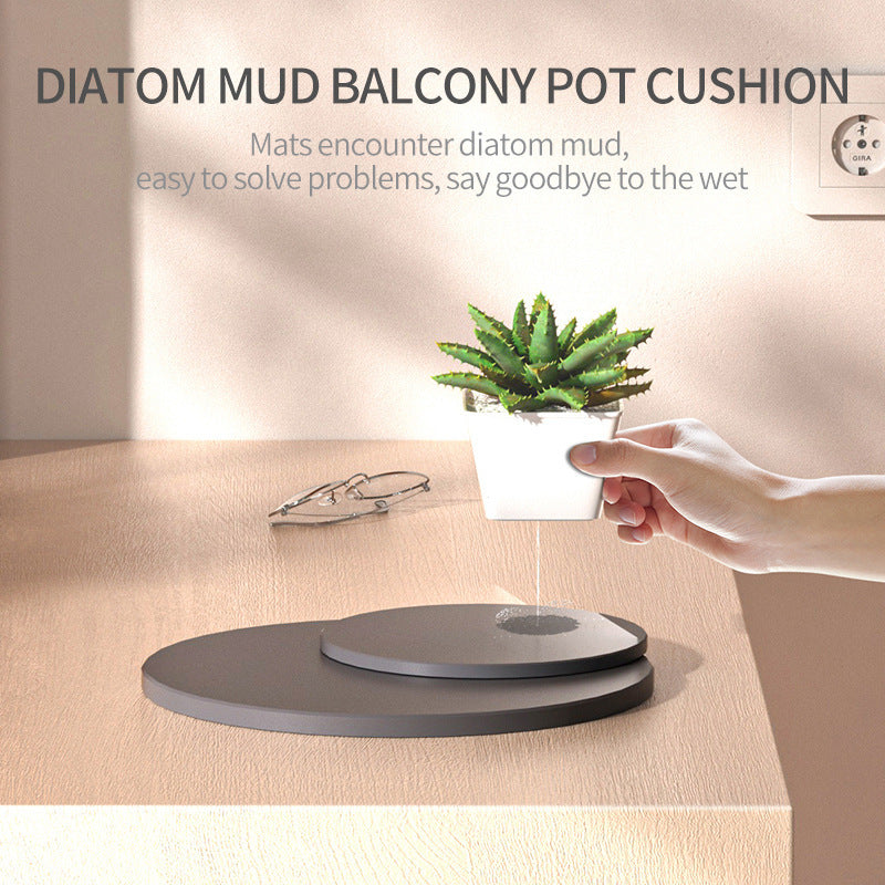 Absorbent non-slip diatom mat, Amazon diatomite mat, quick-drying diatomaceous earth plant pot mat