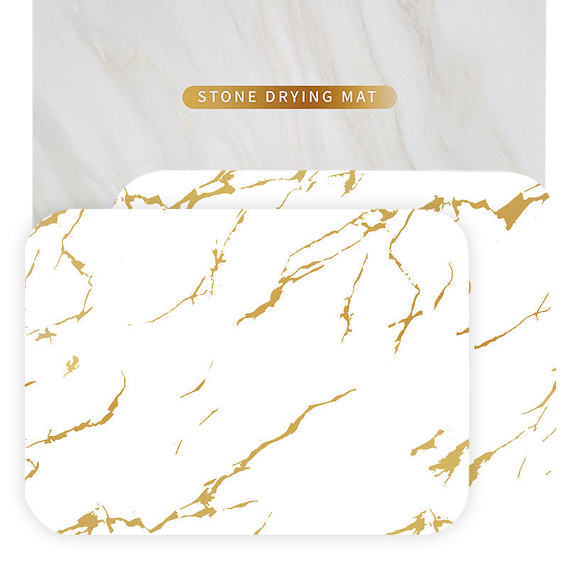 Kitchen Mat Mat Drying Mat Counter Set 2 Countertop Mat Plate Parts Diatomite Cross-border Hard Stone Plate Drain