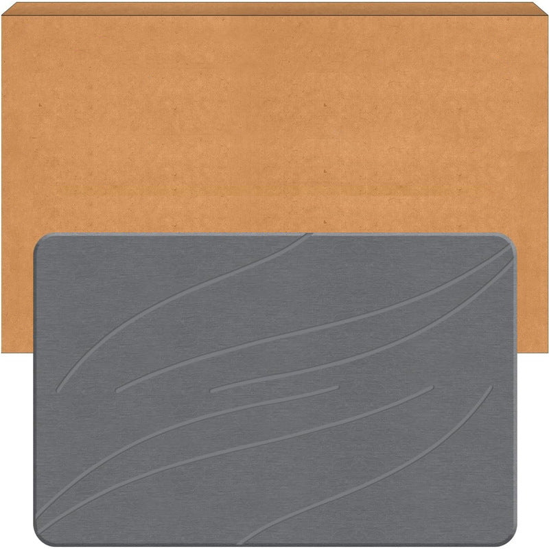 Diatomite water-absorbent entrance mat, hall non-slip mat, bathroom mud foot mat, natural diatomaceous earth bathroom floor quick-drying mat, foot mat