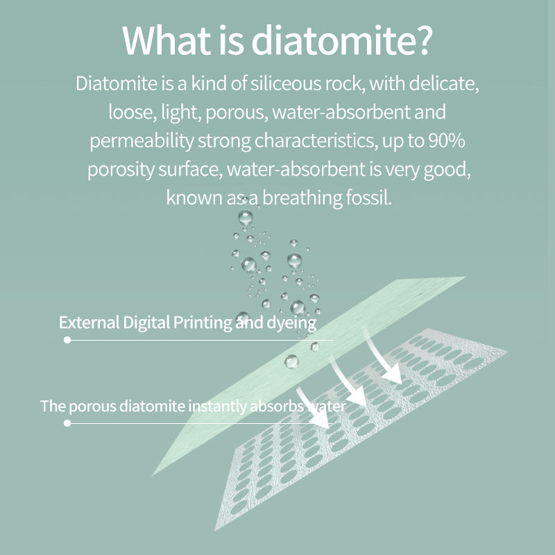 Absorbent non-slip diatom mat, Amazon diatomite mat, quick-drying diatomaceous earth plant pot mat