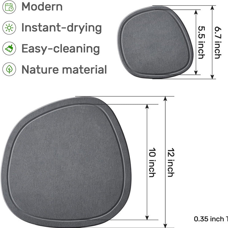 Hardboard water-dripping flower pot plant cross-border mat, diatom mud-absorbing water tray, potted plant mat, quick-drying mat