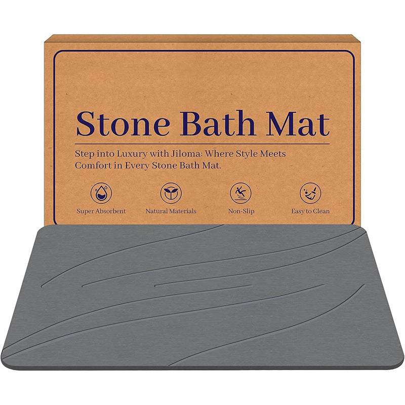 Diatomite water-absorbent entrance mat, hall non-slip mat, bathroom mud foot mat, natural diatomaceous earth bathroom floor quick-drying mat, foot mat