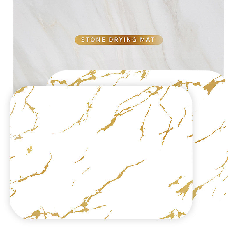 Kitchen Mat Mat Drying Mat Counter Set 2 Countertop Mat Plate Parts Diatomite Cross-border Hard Stone Plate Drain