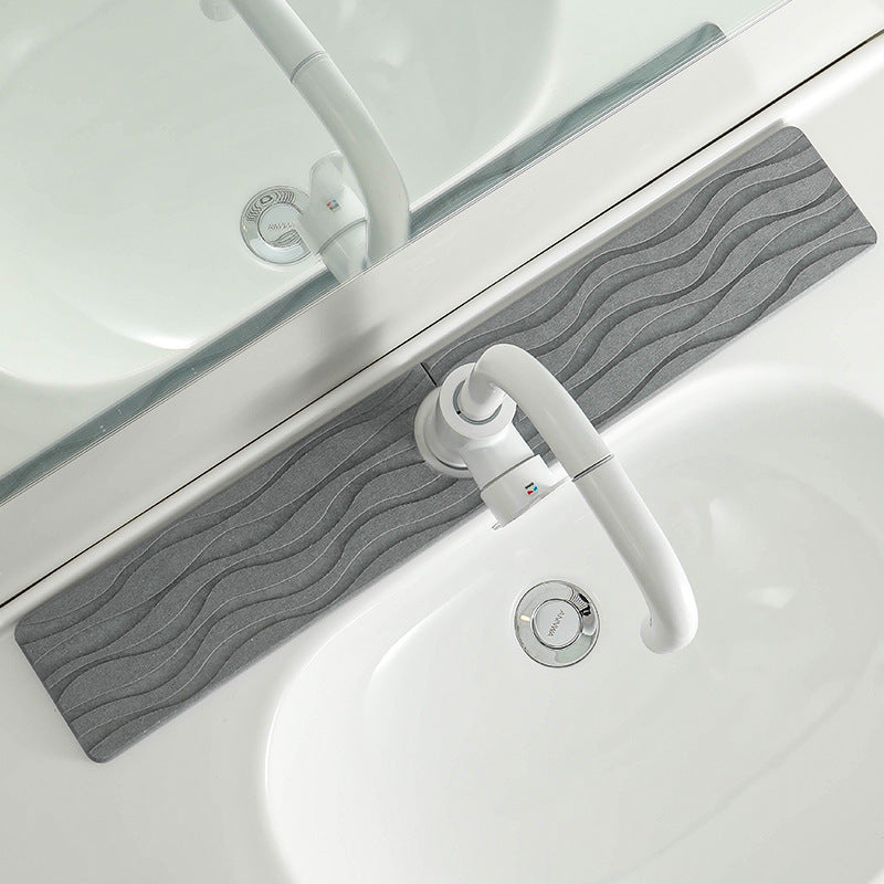faucet mat kitchen mud diatom countertop