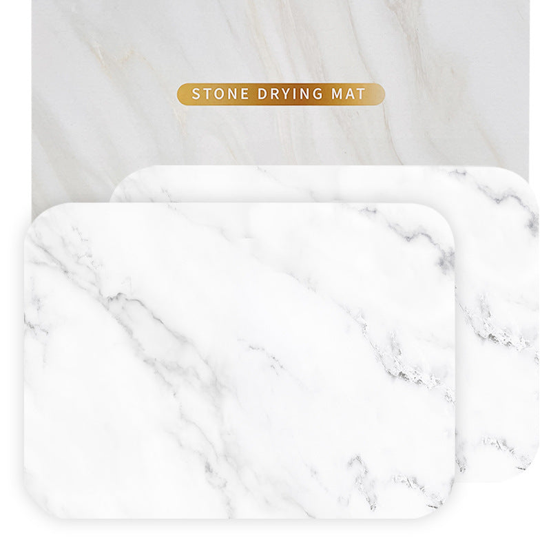 Kitchen Mat Mat Drying Mat Counter Set 2 Countertop Mat Plate Parts Diatomite Cross-border Hard Stone Plate Drain