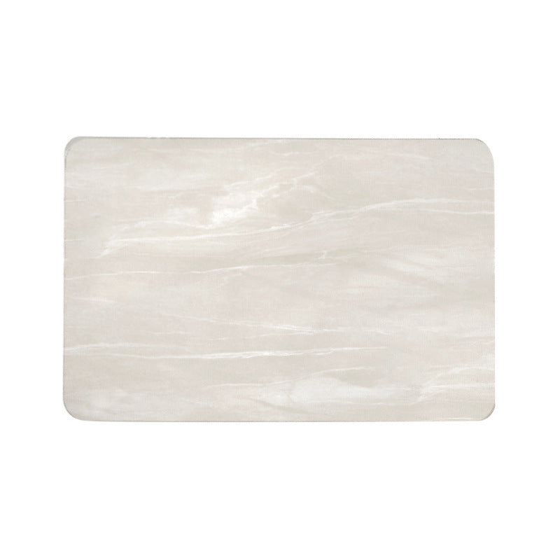 Diatomite absorbent marble mat simple bathroom stone non-slip stone bathroom bath