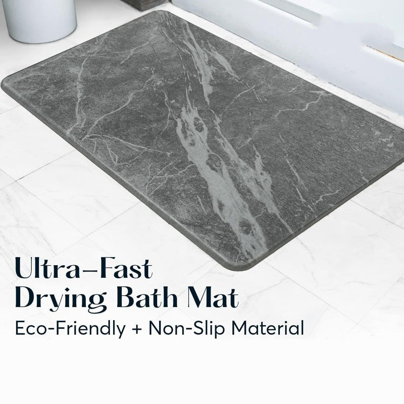 Diatomite bathroom drying mat, bathroom muddy floor mat, cross-border kitchen draining quick-drying hard diatomaceous earth foot mat