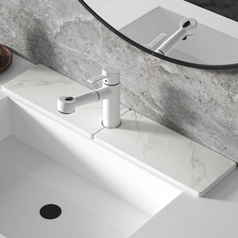 Quick-drying diatom hand-washing kitchen mud and water absorbing sink mat, cross-border hard mat, faucet bathroom textured marble mat