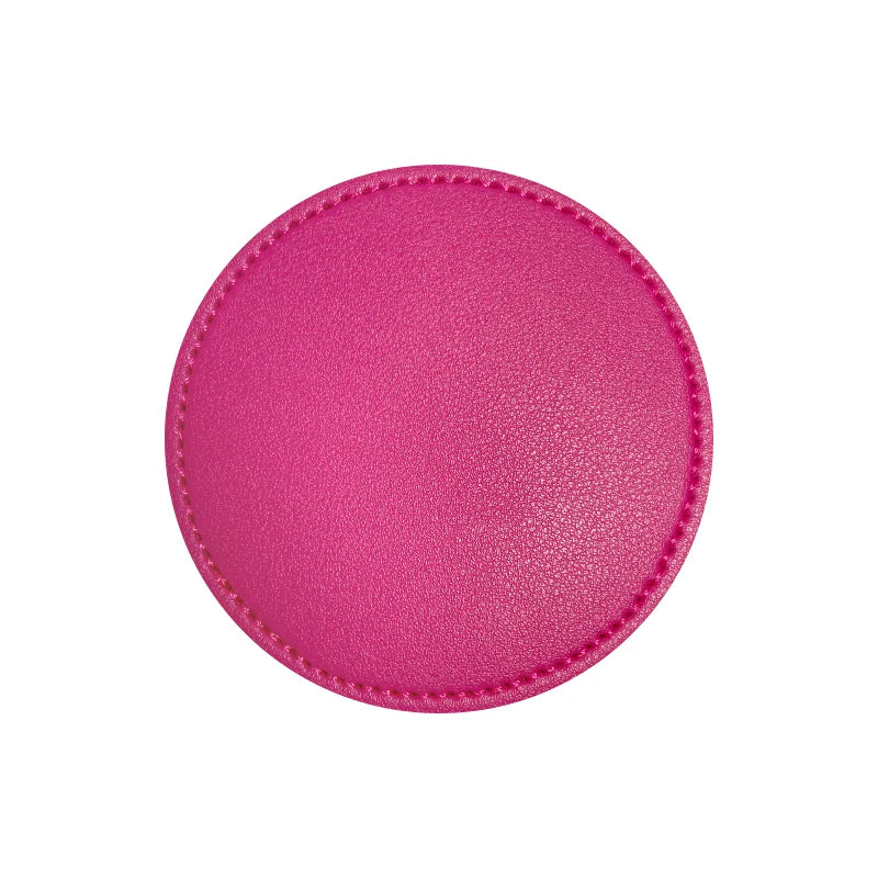 Inmos Faux Leather Coasters for Home Decor, Round Cup Pads, Tea and Water Cups, Coffee Mats, Dish Drying, Nordic
